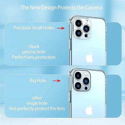 Luxury Shockproof Silicone Phone Case For iPhone 16 15 14 13 12 11 Pro Max Mini X XS XR 7 8 Plus Lens Protection Case Back Cover