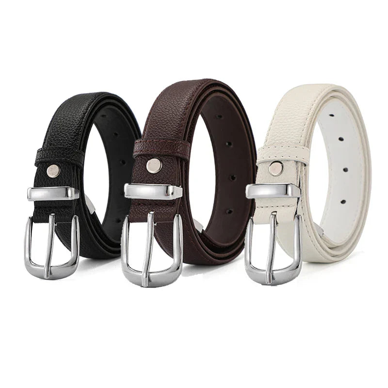 Women Leather Belts High Quality Fashion Best Matching Dress Jeans Belts for Lady Women's Dress Luxury Designer Brand LB2146