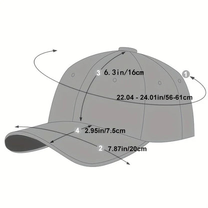 Unisex A- Letter Printing Baseball Net Caps Hip Hop Cap Spring and Summer Outdoor Adjustable Casual Hats Sunscreen Hat