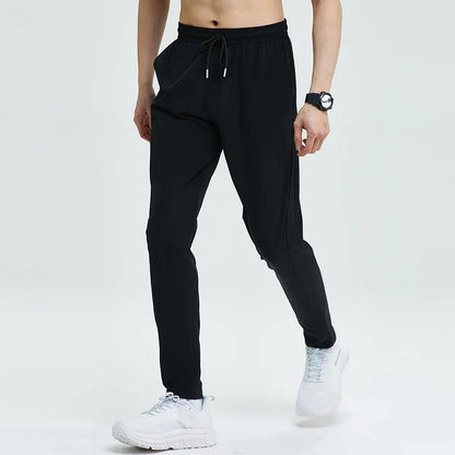 New Pencil Pants Tight Jogging Casual Mens Running Breathable Quick-Drying Ice Silk Outdoor Gym Sports Fashion Fitness Pant