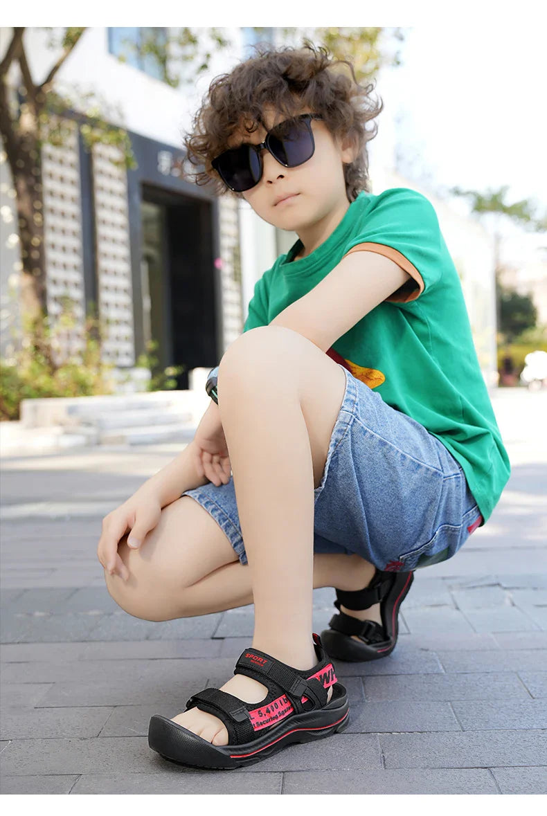 Fashion Kids Sandals Shoes Boy Water Sneaker Summer Outdoor Sports Non-slip Soft Beach Sandals for Boy Casual Shoes