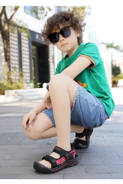 Fashion Kids Sandals Shoes Boy Water Sneaker Summer Outdoor Sports Non-slip Soft Beach Sandals for Boy Casual Shoes