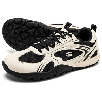 Unisex Wide Toe Barefoot Shoes Minimalist Retro Walking Sneakers Hiking Trail Running Shoes for Men Women