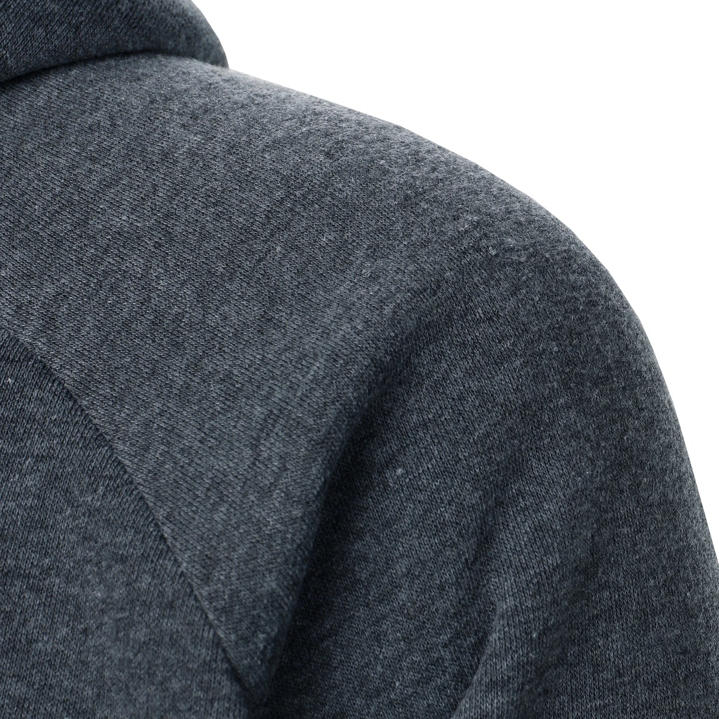 Moletom masculino outono inverno de cor sólida com capuz e zíper lateral manga longa