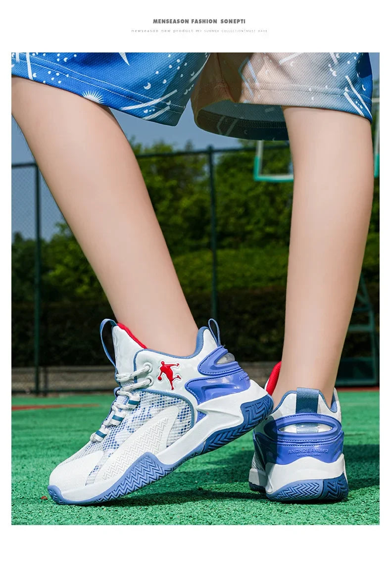 Kids Basketball Shoes Boys Sneakers Non-slip Child Trainer Basket Shoes Outdoor Children Sport Shoes Zapatillas De Deporte