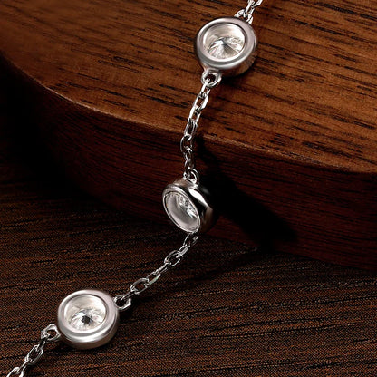 D VVS All Moissanite Tennis Bracelet 4mm 2.4ct Lab Diamond Wedding Fine Jewelry 925 Sterling Sliver Bracelets for Women