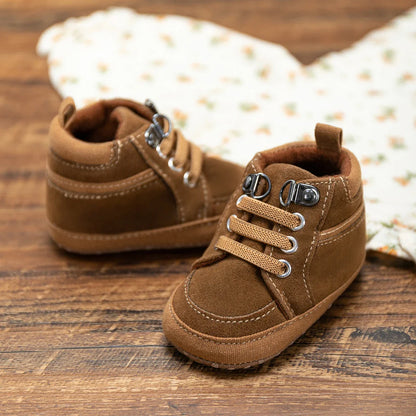 Baby Sneakers Infant Boys Girls Sports Shoes Toddler Casual Cotton Sole Anti-slip PU First Walkers Crawl Crib Basketball Shoes