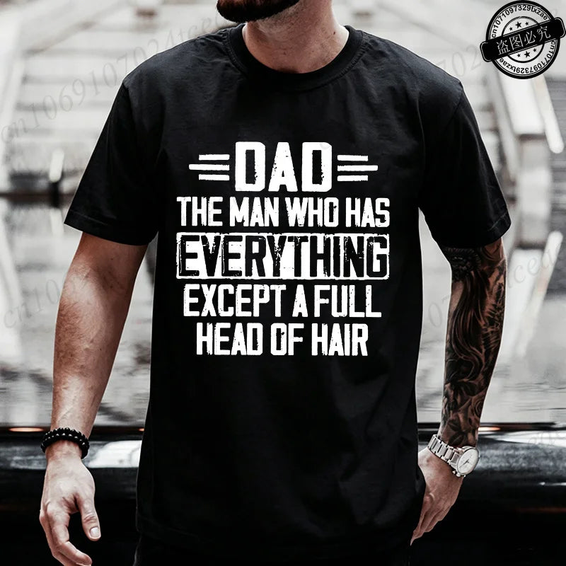 Men Funny Dad T Shirt T-Shirts Clothing Casual Short Sleeve Graphic Printed Tees Fashion Hip Hop Streetwear Father Gift Tops