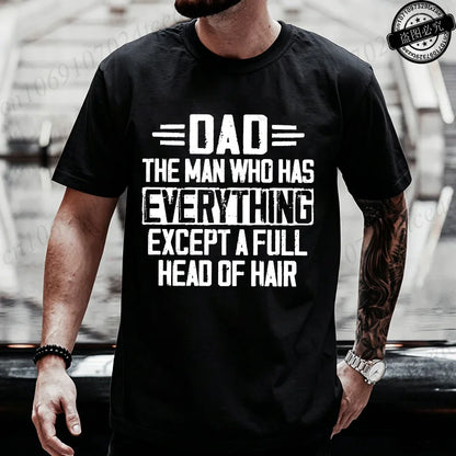 Men Funny Dad T Shirt T-Shirts Clothing Casual Short Sleeve Graphic Printed Tees Fashion Hip Hop Streetwear Father Gift Tops