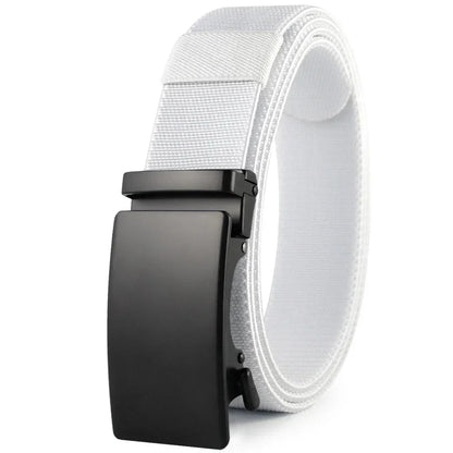 Men Belt Elastic Metal Automatic Buckle Army Outdoor Hunting Tactical Jeans Pants Belt Nylon Breathable Belts 150 Big Size Belts