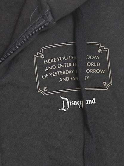 Mickey Mouse Castle Cartoon Print Fleece Sweatshirt Fashion Unisex Women Hooded Zip Up Jacket Jumper Tops