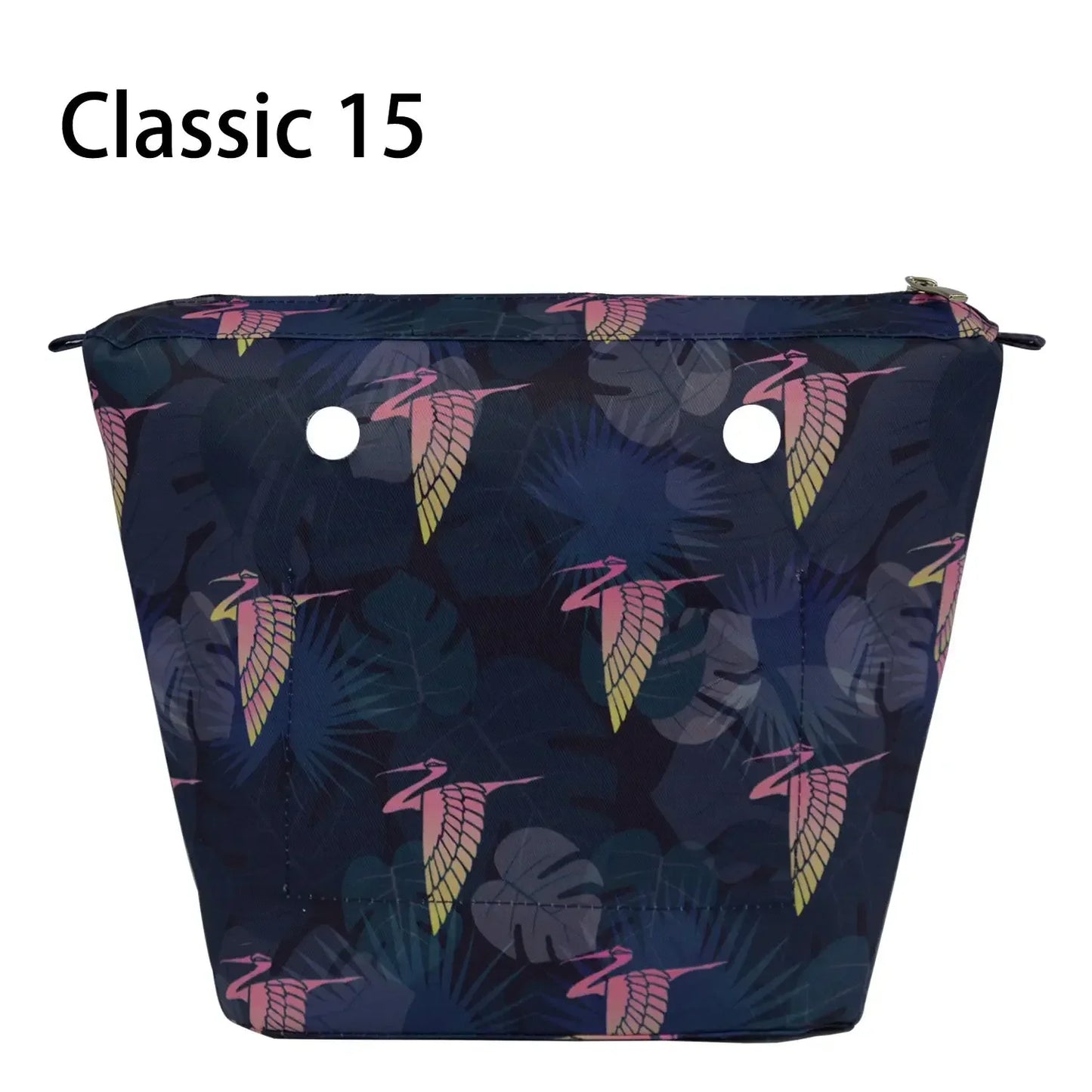 Composite Twill Cloth Waterproof Inner Lining Insert Zipper Pocket for Classic Mini Obag Senior Inner Pocket for O Bag