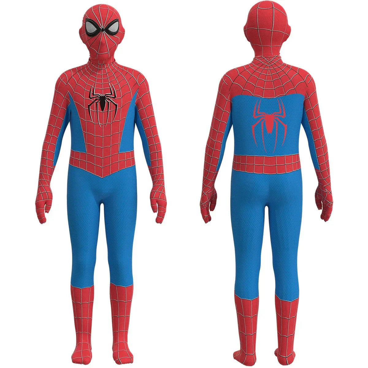 Kids Superhero Spider Costume Spandex Jumpsuit Halloween Cosplay Costumes Bodysuit Kids Separation Party Set Jumpsuit Halloween