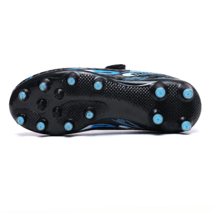 Kids Soccer Cleats Football Shoes Studs Non Slip Breathable Lightweight Training Sports Boys Girls Children Football Match Boots