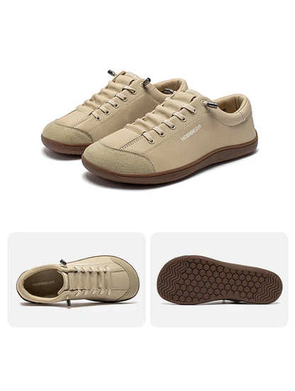 Barefoot Shoes Unisex Wide Toe Artificial Leather Sneakers Zero Drop Slip On Outdoor Lightweight Comfortable Shoes