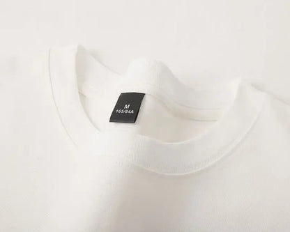 600grams 100% Cotton Men Oversized Heavyweight T Shirt Summer Women Short Sleeve Top Casual Men's Tees