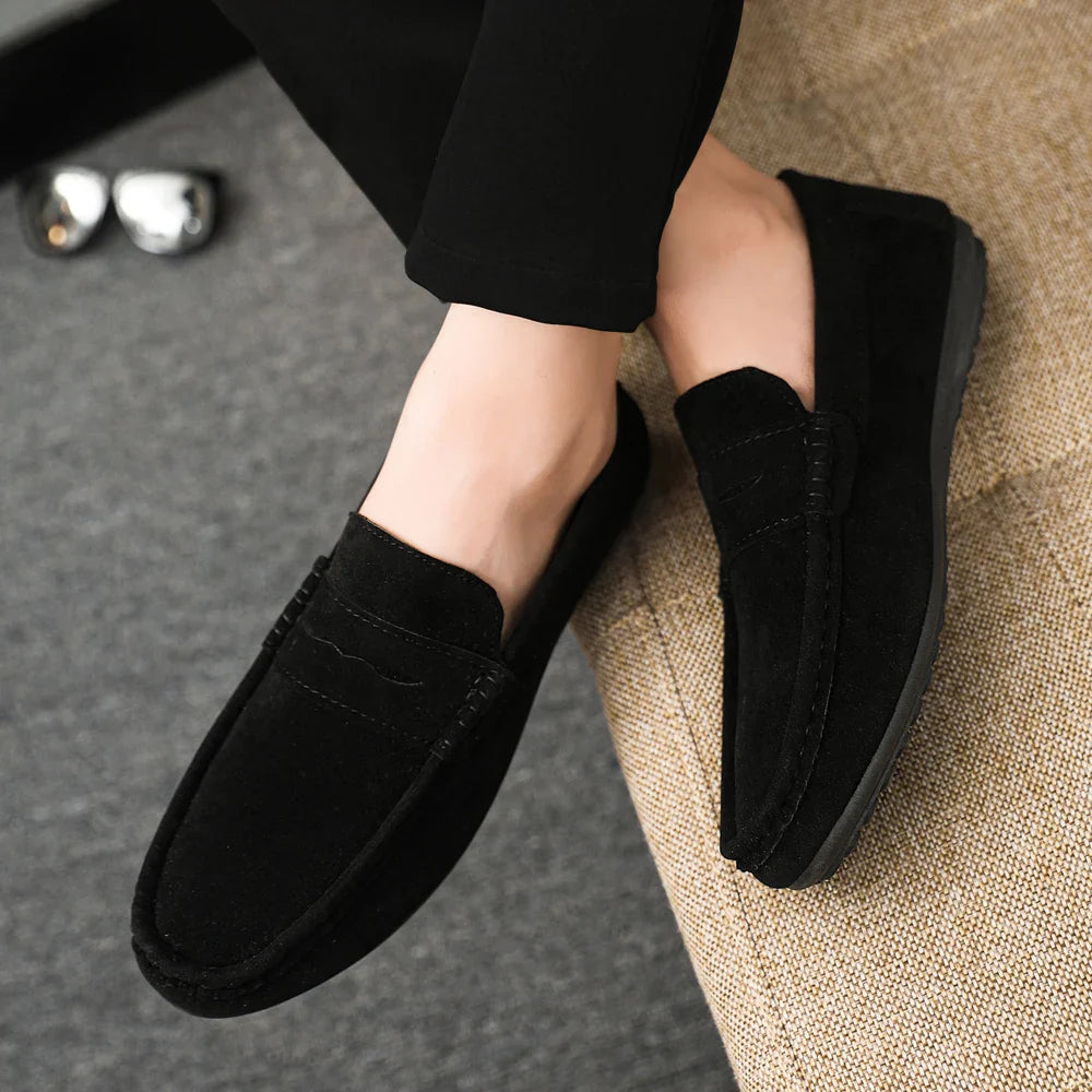 Men Loafers Soft High Quality Spring Autumn Shoes Men Casual Shoes Warm Slip on Flats Driving Shoes