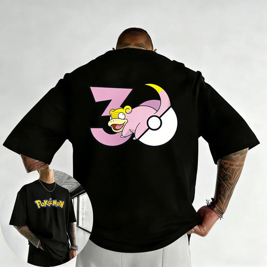 30th Anniversary Slowpunk Printed T-shirt Summer New Men's and Women's Loose Casual Hip Hop Trendy Short Sleeve Top