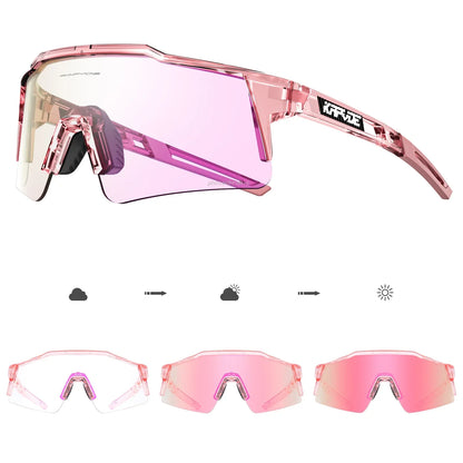 Photochromic Cycling Sunglasses for Men Women Bike Glasses Riding Driving UV400 Mountain Bicycle Goggles Eyewear Sports