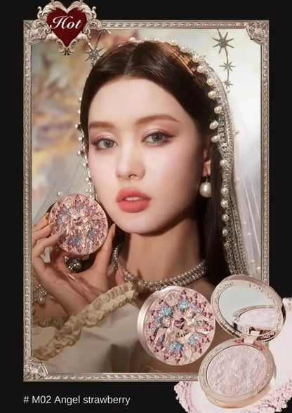 Little Angel Collection Makeup Gift Box Eyeshadow Blush Cream Matte Lipstick Highlighter Full Kit All In One