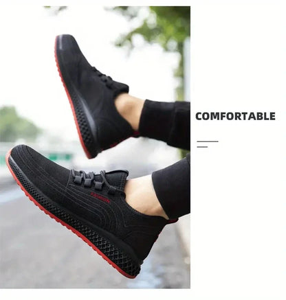 Steel Toe Protective Work Shoes Anti Smash Safety Shoes Men Women Light Work Sneakers Breathable Anti-Stab Indestructible Shoes