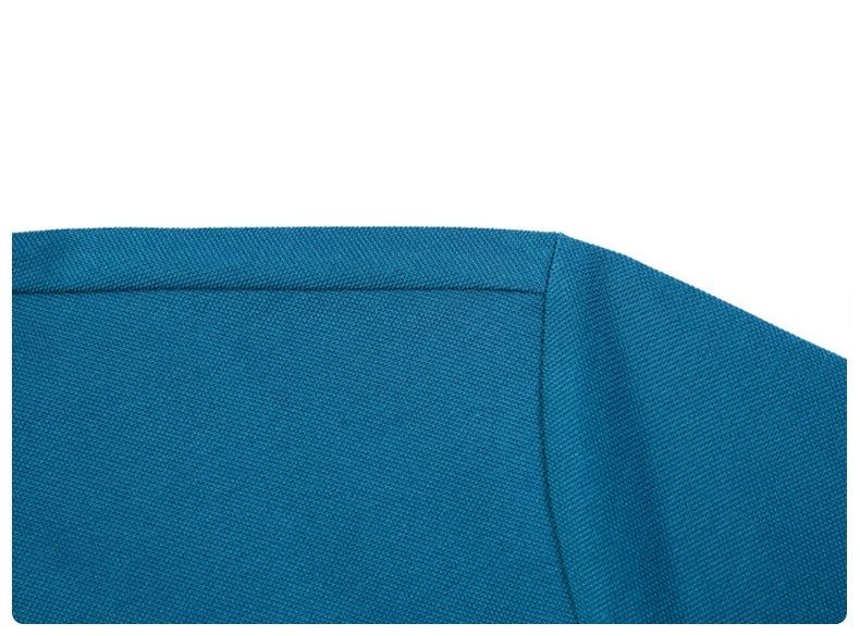 Fashion brand luxury short sleeve polo shirt men summer quality silky cotton breathable business casual striped collar T-shirt