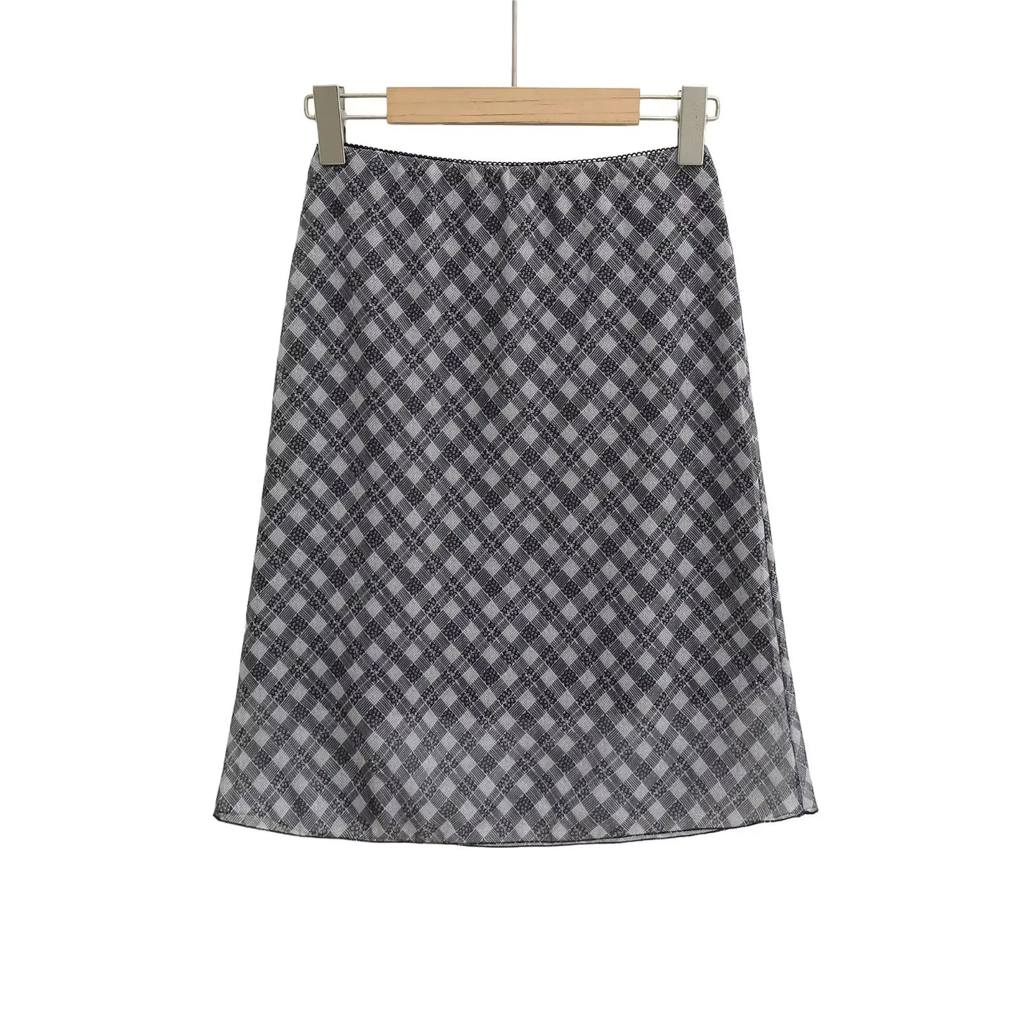 Sexy Slimming High Waist f-length Skirt Sweet Spicy Girl Faionable Versatile Outerwear A-line  Skirt for Women
