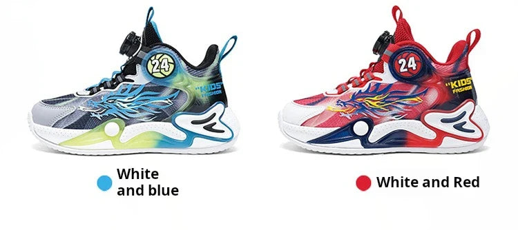 Luxury Boy Sneaker 2025 New Fashion Outdoor Kids Basketball Shoes Soft Sole School Children Sports Shoes for Boy 4 To 12 Years