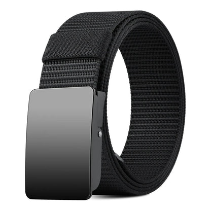 Unisex Canvas Belt Tweed Plaid Casual Polyester Four Seasons Universal Double Color Tweed Plaid Polyester Leisure Belt