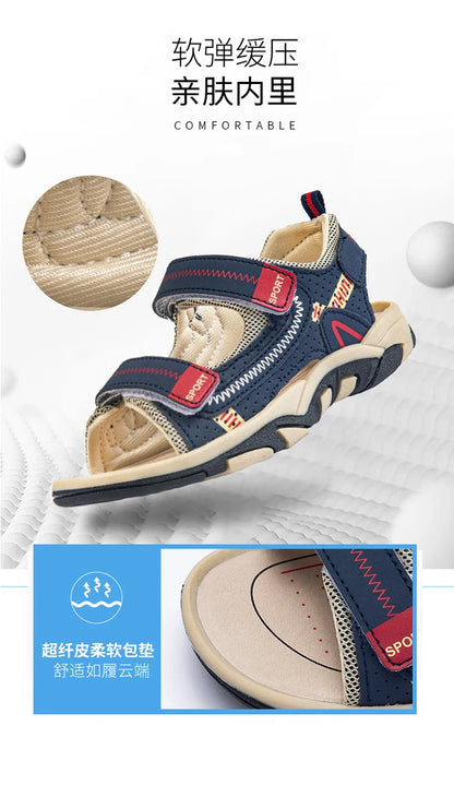 Children Sandals 2026 Summer Children's Sandals Boys Primary School Students Comfortable Soft Bottom Kids Sandals Comfortable