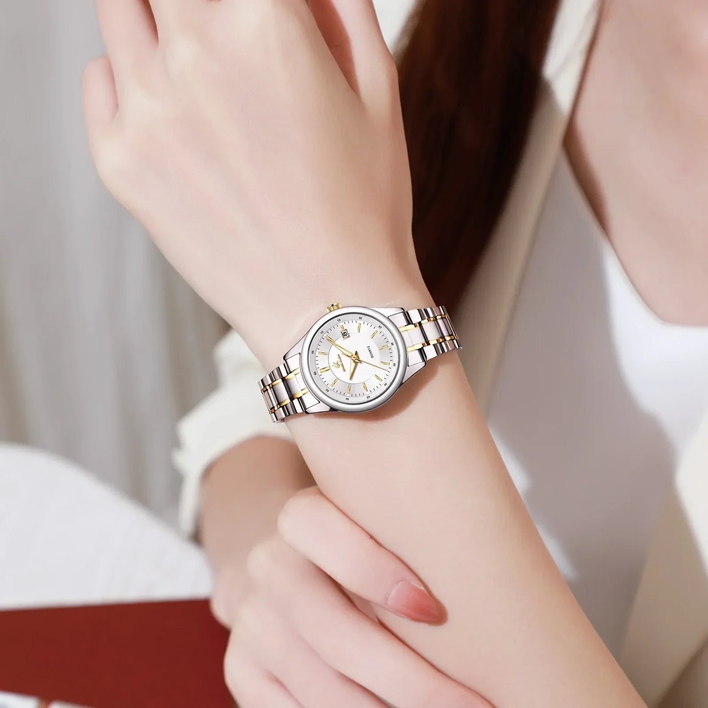 Women‘s Watches Simple Luxury Fashion Elegant Female Wristwatch Waterproof Luminous Date Exquisite Gift for Girl