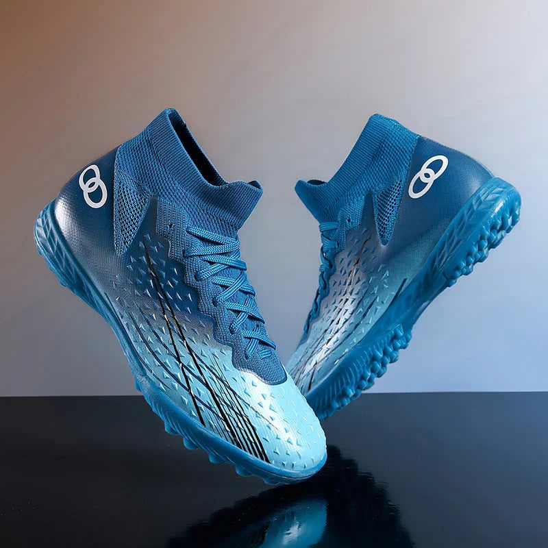 New Men Soccer Shoes Long Spikes Ultralight Football Boots Breathable Sneakers Indoor Match Cleats Training Drop Shipping