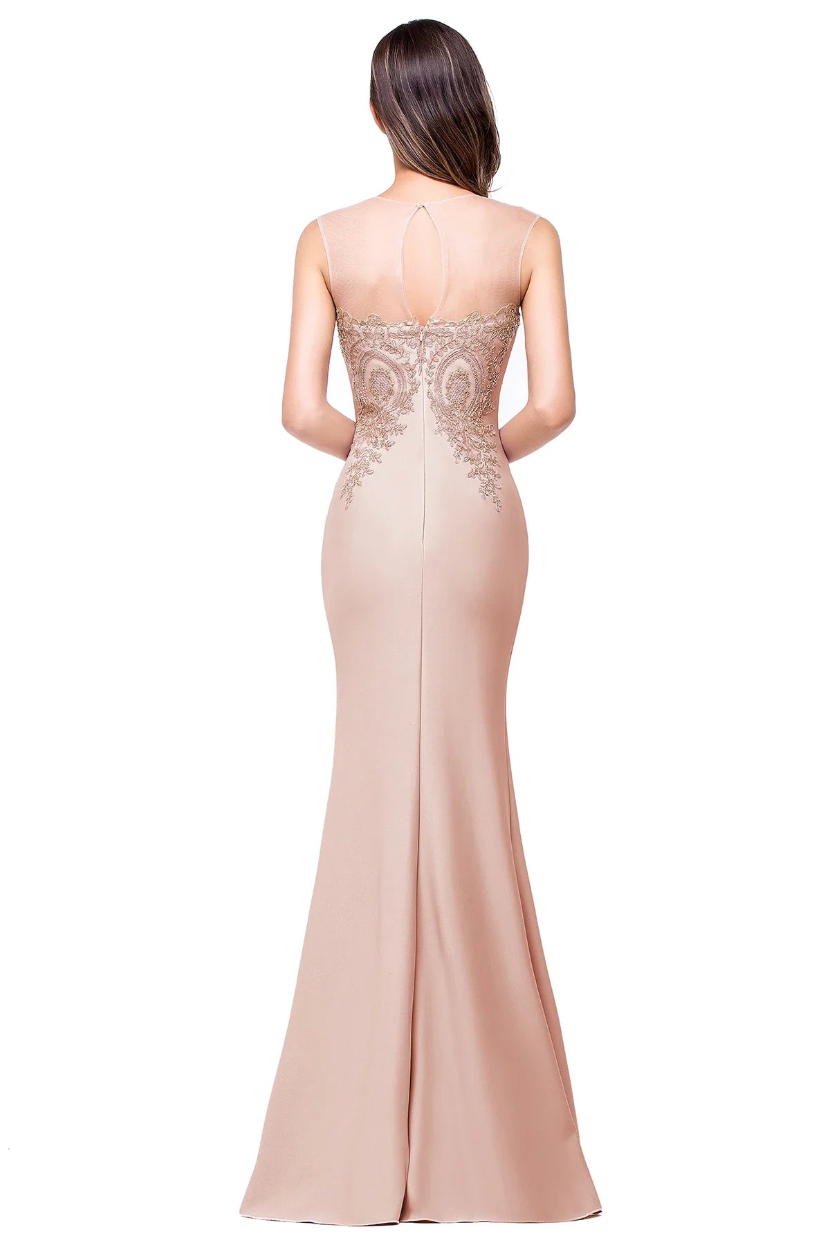 Elegant Mermaid Evening Dress Women Golden Appliques Lace Royal Blue Sweetheart Illusion Wedding Party Prom Gowns Robe de Soiree