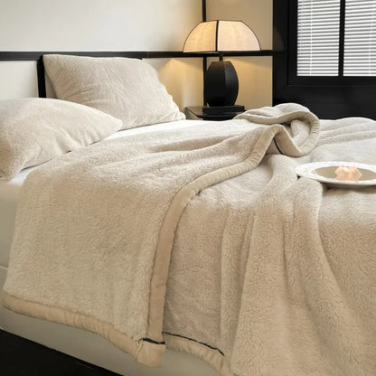 2025 New Comfortable Cotton Velvet Thickened Warm Coral Velvet Blanket Milk Velvet Long Velvet Light Luxury Blanket