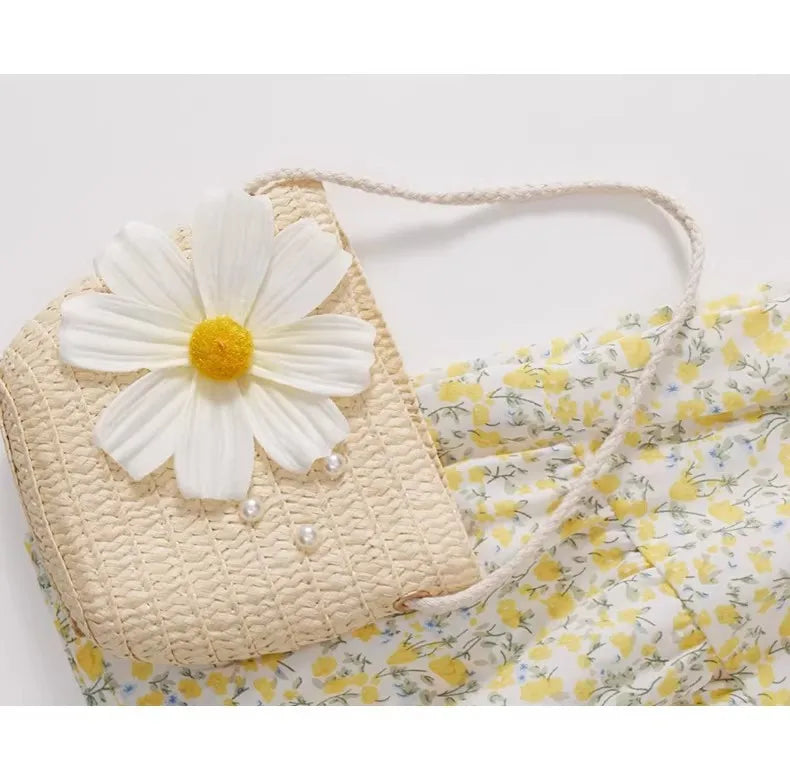 Children's Summer Fashionable Dress, Girls' Floral Skirt, New Summer Dress, Beautiful Princess Dress for Little Girls