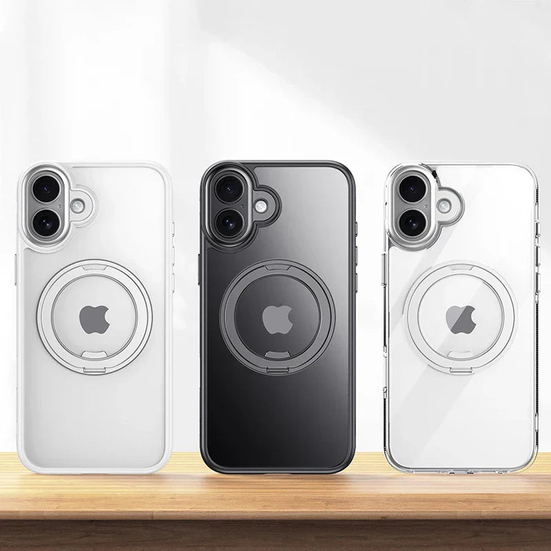 Magnetic 360 Degrees Rotating Ring Holder Case For iPhone 17 Pro Max / 17 Air