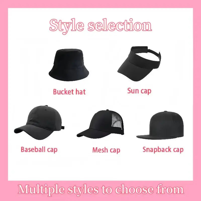 Custom embroidered logo hat Men's and women's mesh cap cotton baseball cap design DIY picture printing logo hat Summer sun hat