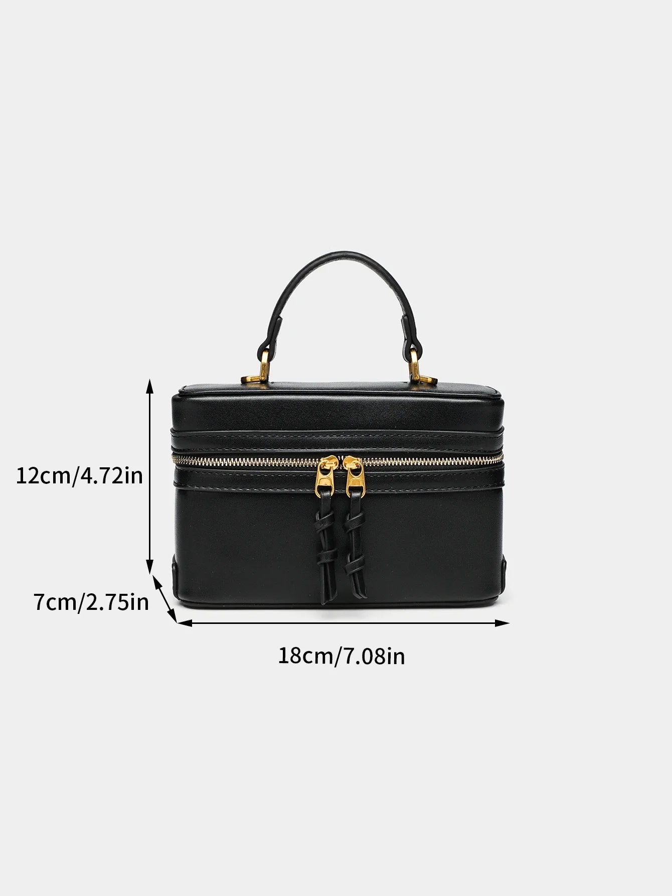 Fashionable versatile box bag brown one shoulder trendy hand-held hard fashionable small square bag