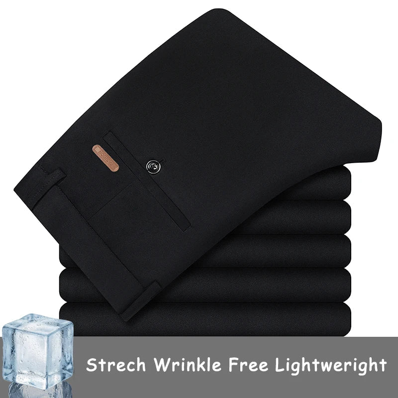 Mens Golf Pants with 4 Pockets Stretch Lightweight Quick Dry Breathable Slacks Casual Work Dress Pants for Men