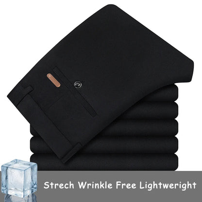 Mens Golf Pants with 4 Pockets Stretch Lightweight Quick Dry Breathable Slacks Casual Work Dress Pants for Men