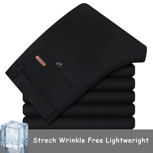 Mens Golf Pants with 4 Pockets Stretch Lightweight Quick Dry Breathable Slacks Casual Work Dress Pants for Men