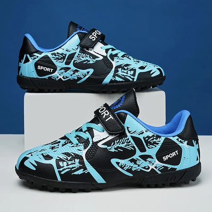 Kids Soccer Cleats Boys Football Shoes Training Boots Youth Ultralight Non-slip Sports Sneakers Breathable Comfortable Grass