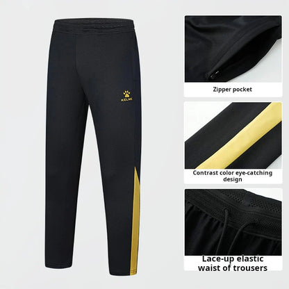 Football Training Leggings 2024 Spring Summer Breathable Elastic Sports Pants Football Competition Jogging Pants