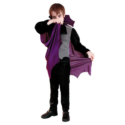 Halloween Vampire Cosplay Costume for Kids Carnival Party Dress Up Outfit Children Role Play Vampiran
