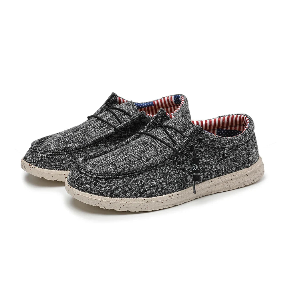 Plus Size Men's Solid Color Breathable Slip On Classic Loafer Shoes Comfy Casual Durable Lightweight Walking Shoes
