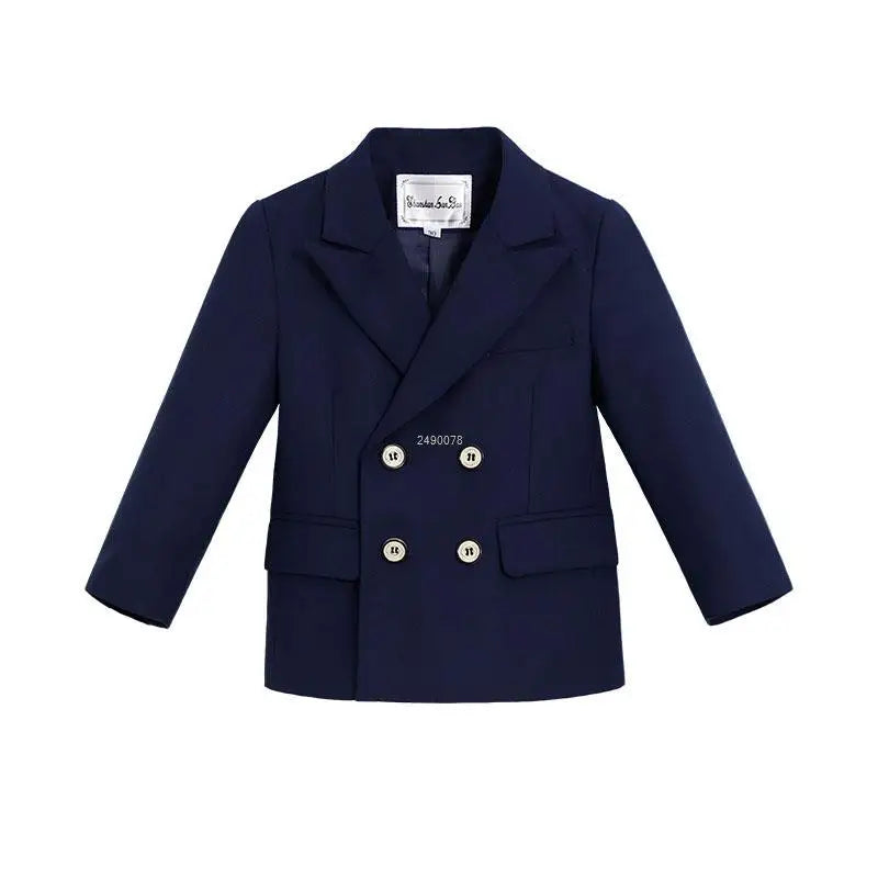 Flower Boys Wedding Suit Children Photography Dress Kids Stage Performance Formal Blazer Suit Baby Birthday Ceremony Costume