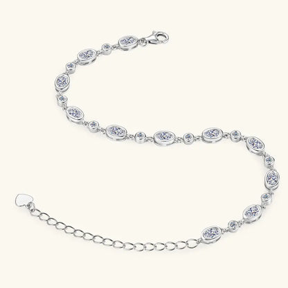 GRA Certified Full Moissanite Diamond Bracelet for Women 925 Sterling Silver Bracelets Chain Wedding Fine Jewelry Gifts