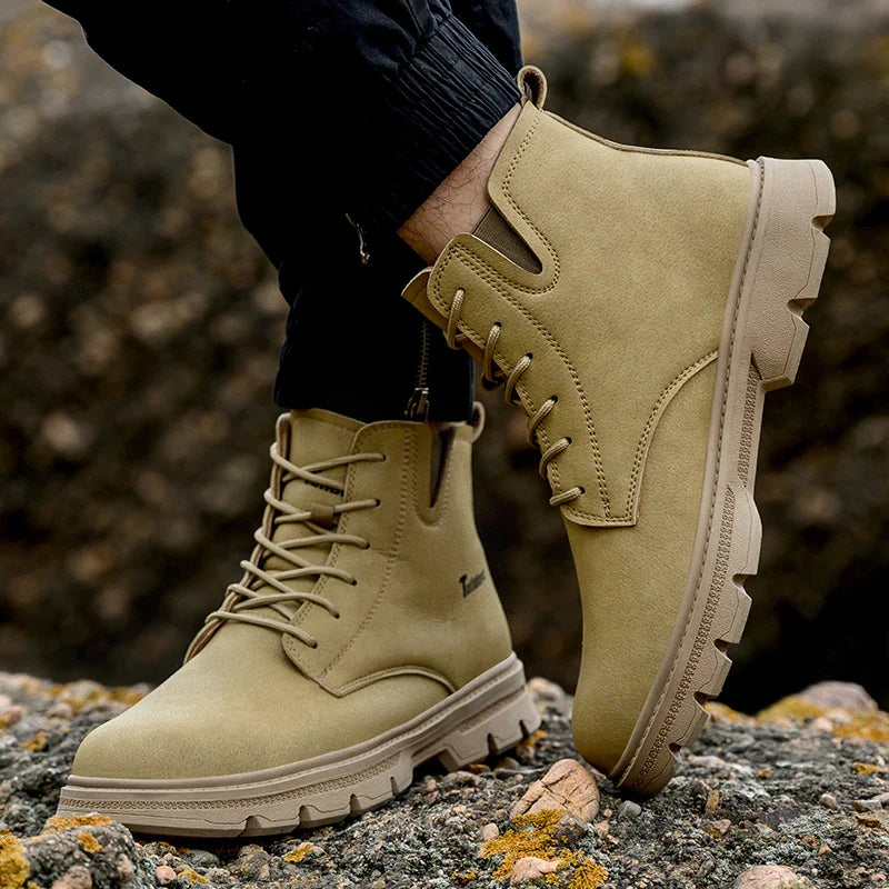 Men's protective shoes, safety shoes, steel-toe boots, anti-smashing and anti-puncture work shoes, tactical boots