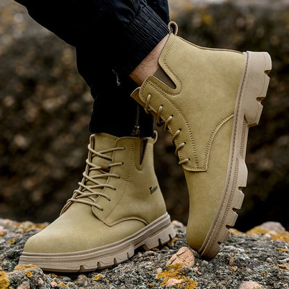 Men's protective shoes, safety shoes, steel-toe boots, anti-smashing and anti-puncture work shoes, tactical boots