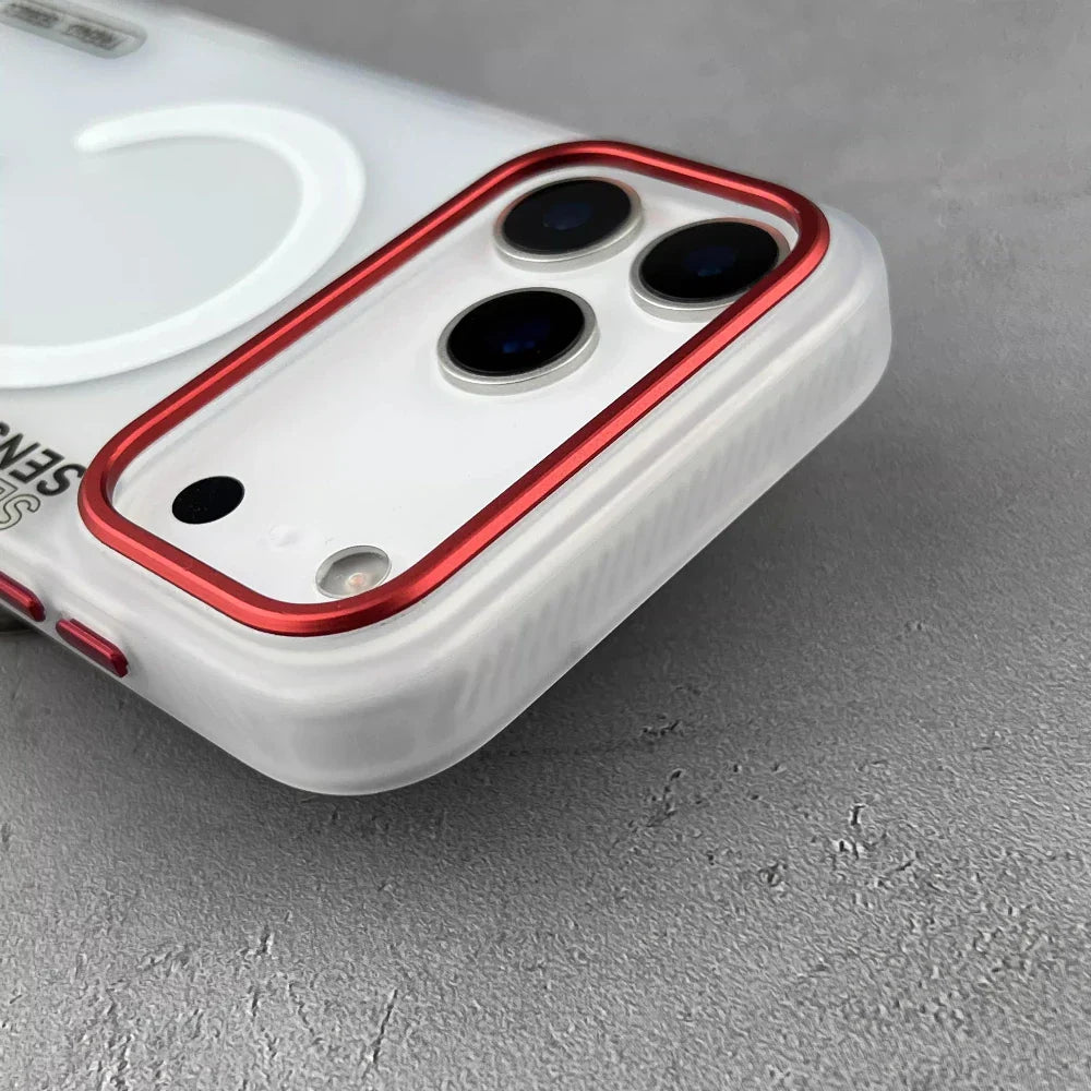 Translucent Magnetic Phone Case for iPhone 17 16 Pro Max For MagSafe Charging Shockproof Matte Cover Silicone Shell